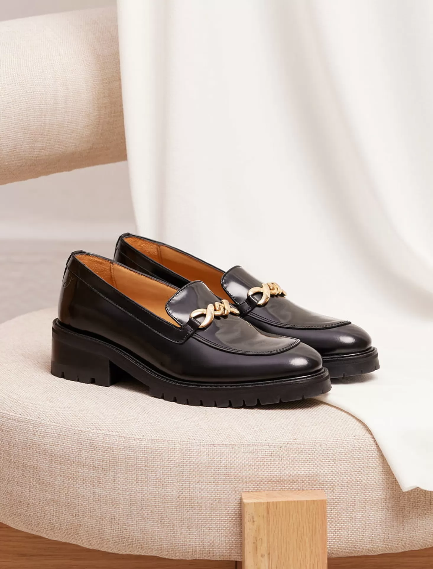 Pied de Biche Mocassins Et Derbies<Agnes Noir Glace