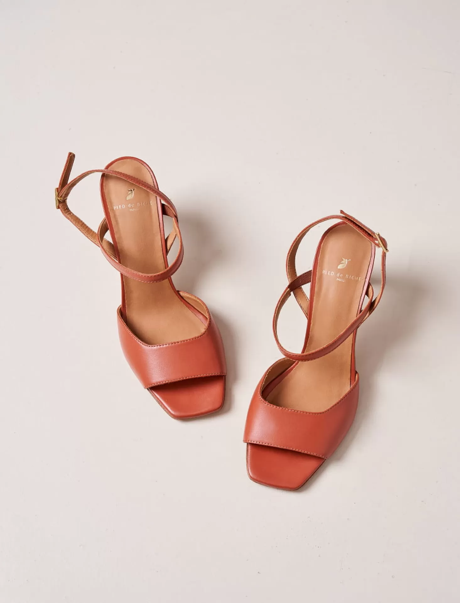 Pied de Biche Sandales A Talons<Amalia Cognac