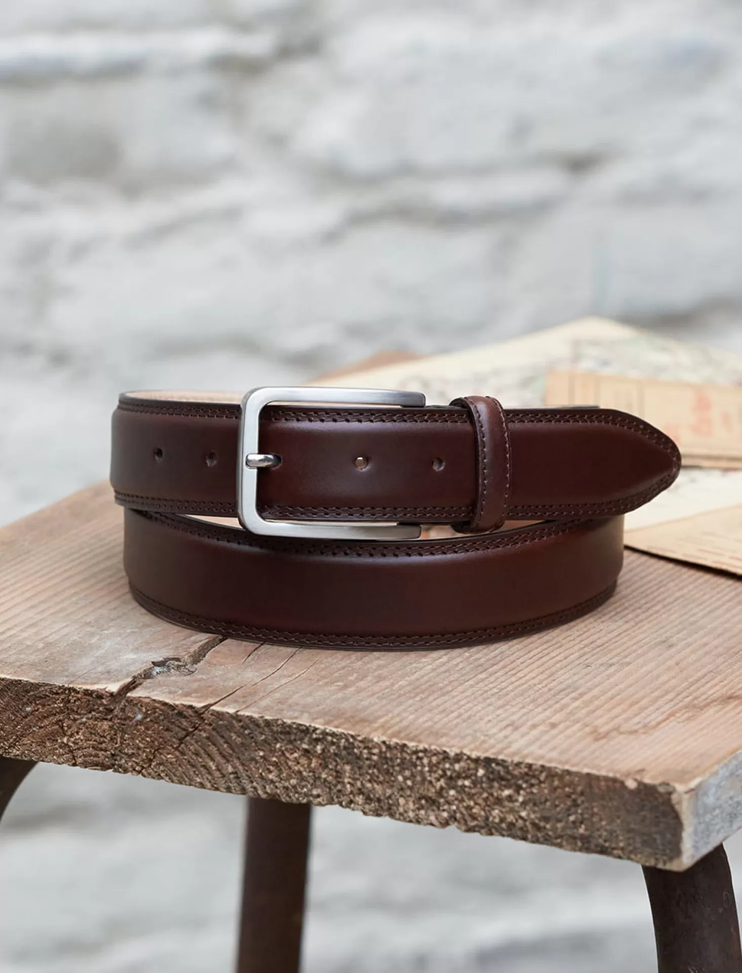 Pied de Biche Ceintures<Ceinture Homme Classique Bourgogne