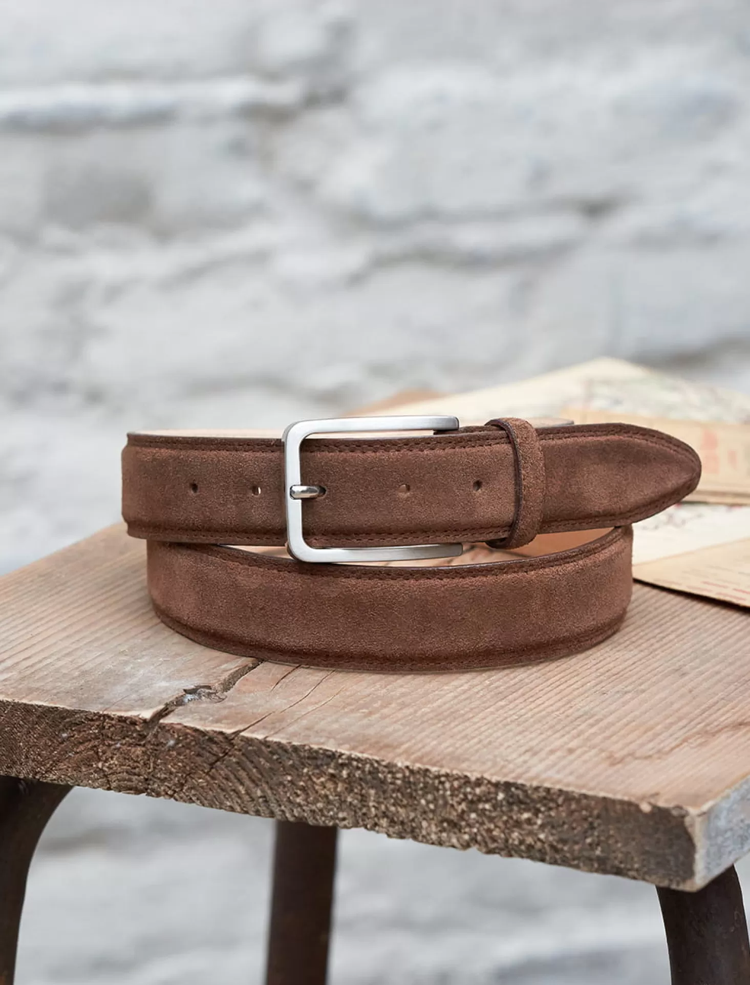 Pied de Biche Ceintures<Ceinture Homme Classique Noisette