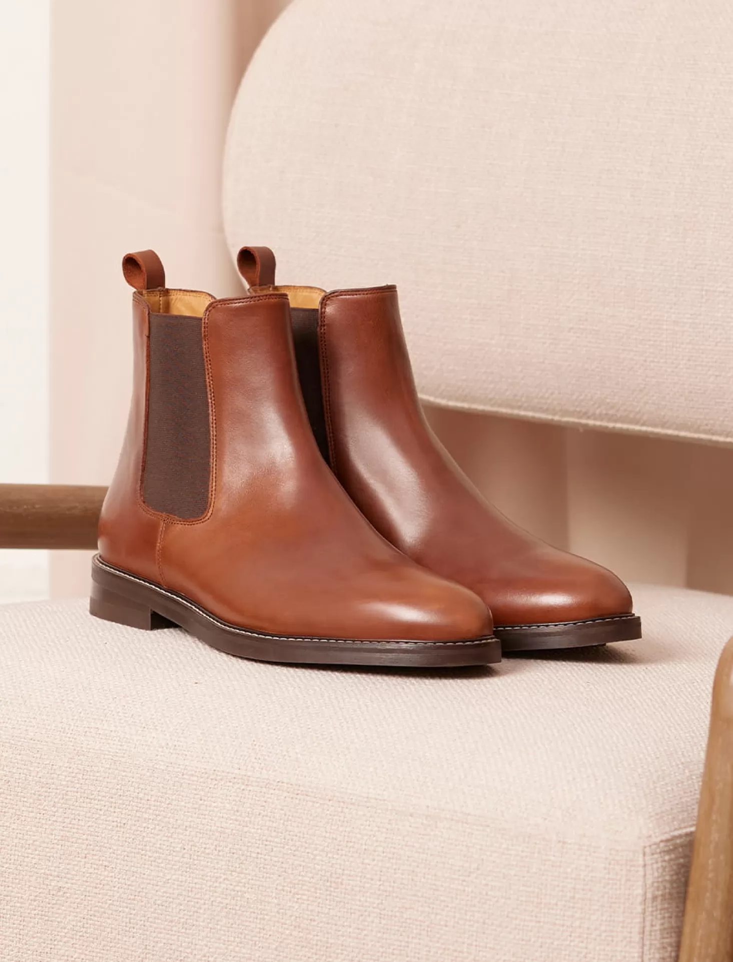 Pied de Biche Boots Et Bottines<Chelsea Boot City Havane