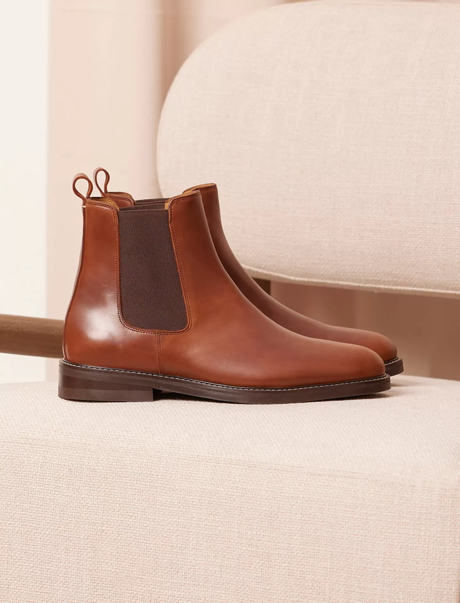 Pied de Biche Boots Et Bottines<Chelsea Boot City Havane