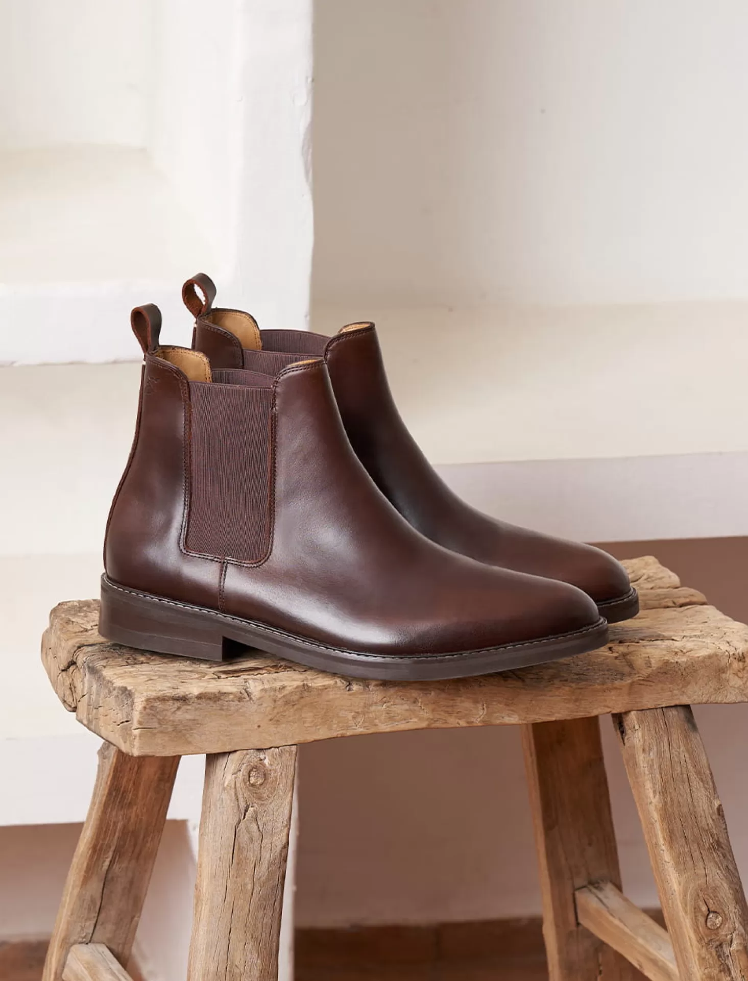 Pied de Biche Boots Et Bottines<Chelsea Boots Casual V2 Bourgogne Et Ardoise