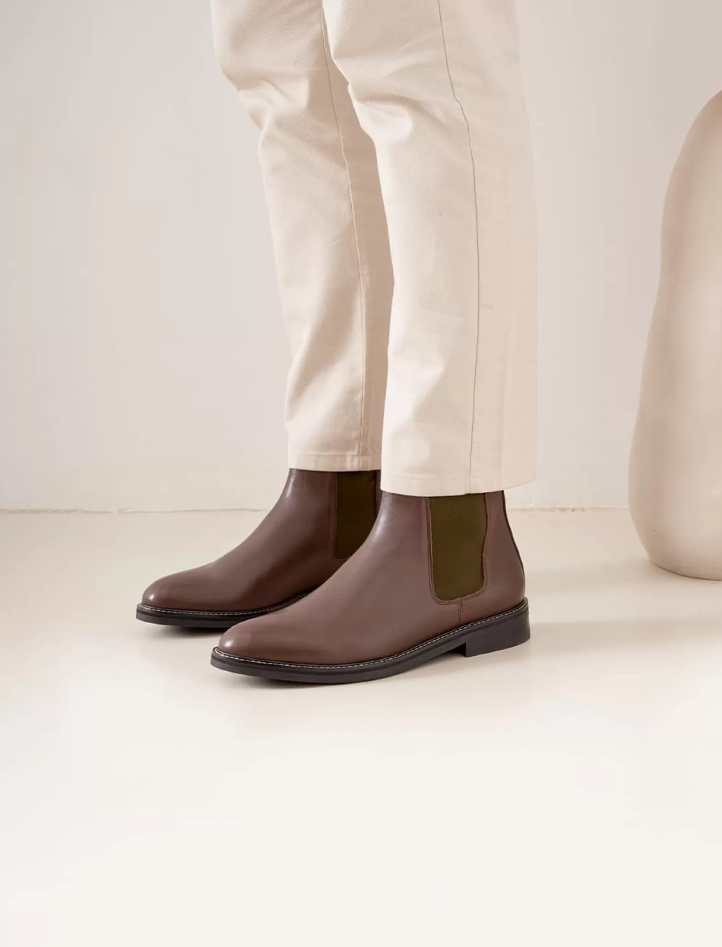 Pied de Biche Boots Et Bottines<Chelsea Boots Casual V2 Brun Et Kaki