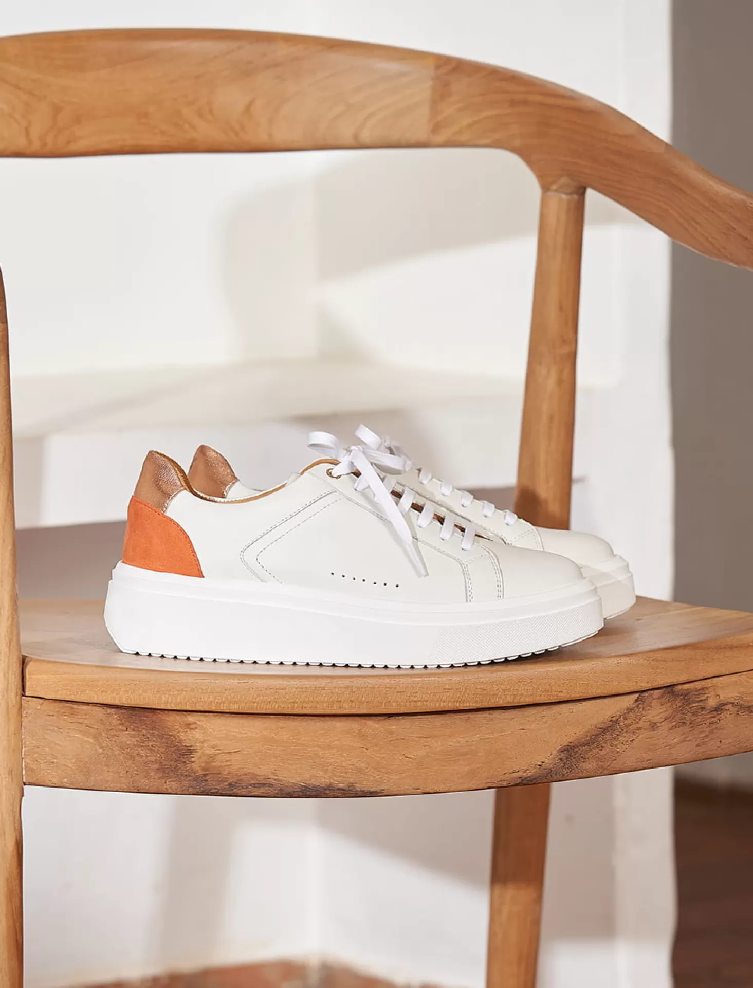 Pied de Biche Sneakers<Chiara Peche Shiny & Orange