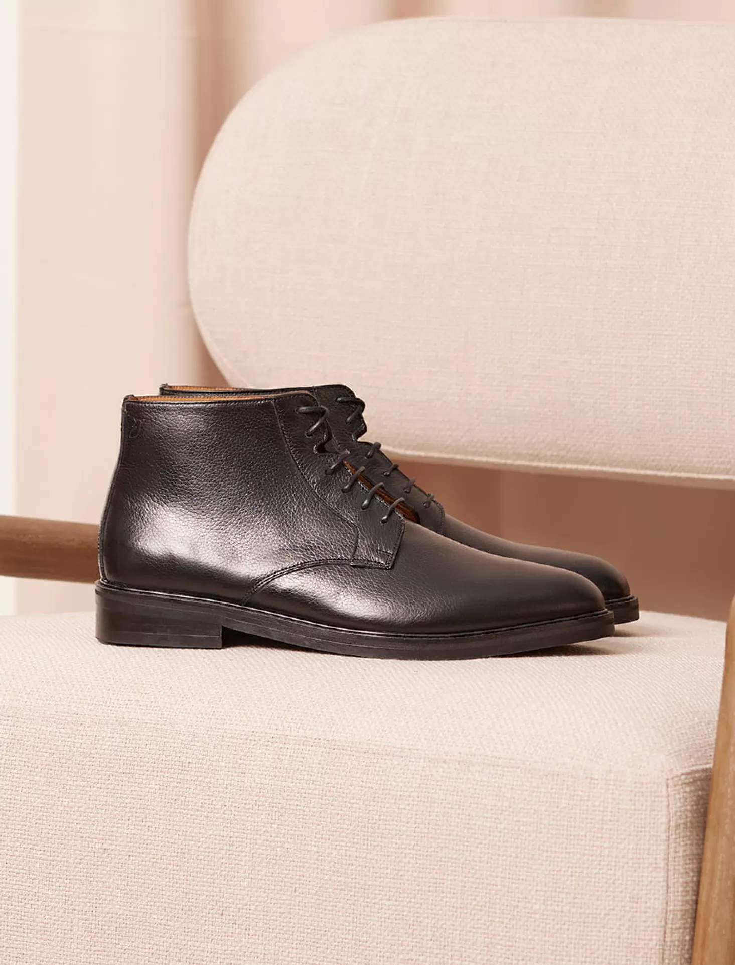 Pied de Biche Boots Et Bottines<Chukka Boots City Noir Graine