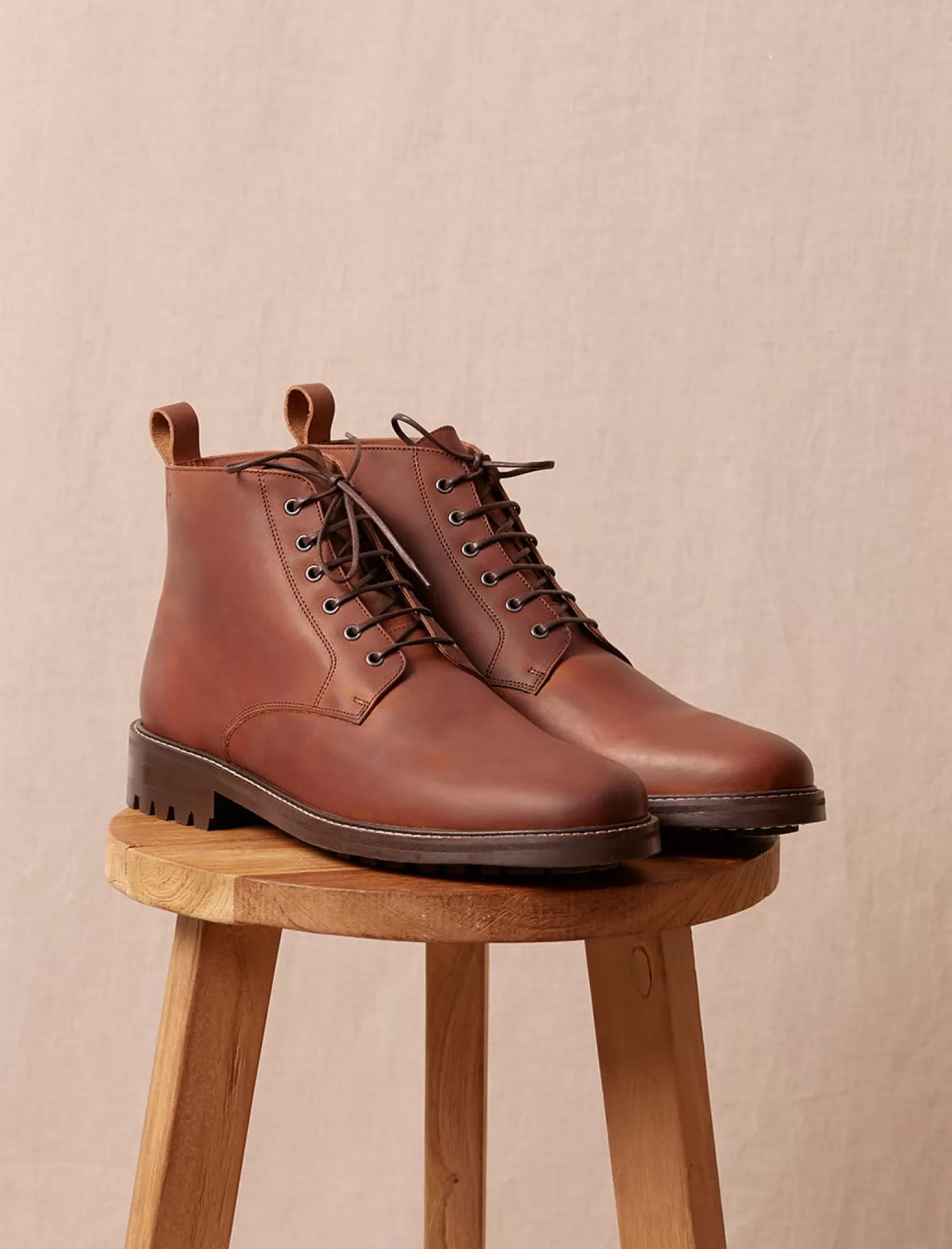 Pied de Biche Boots Et Bottines<Chukka Boots Commando Fourre Moka