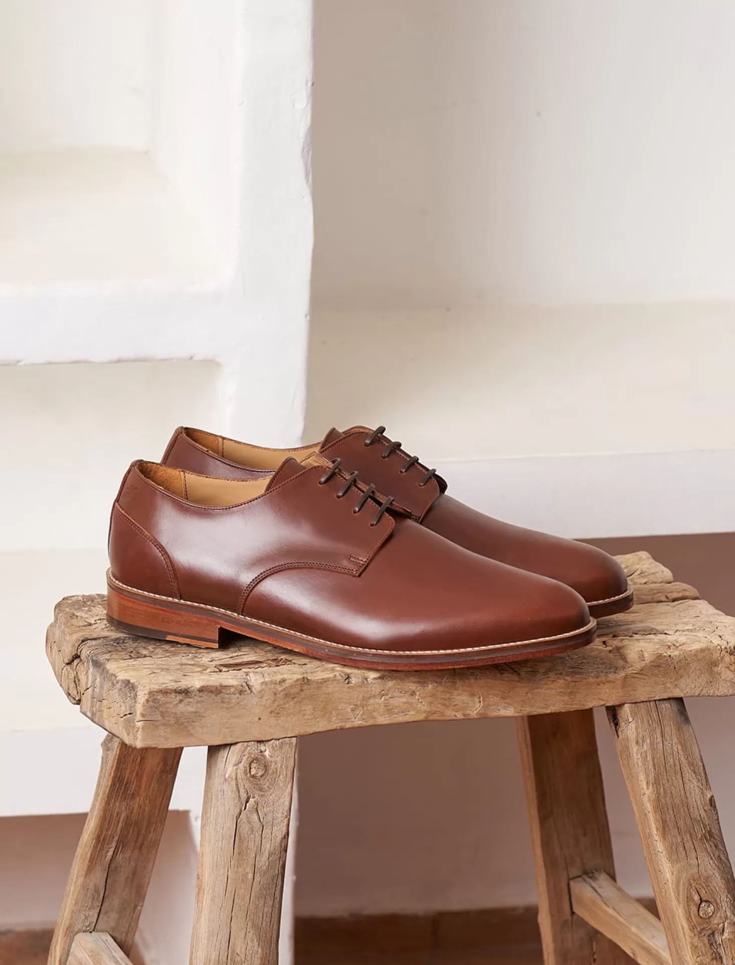 Pied de Biche Derbies & Oxford<Derbies Casual Havane