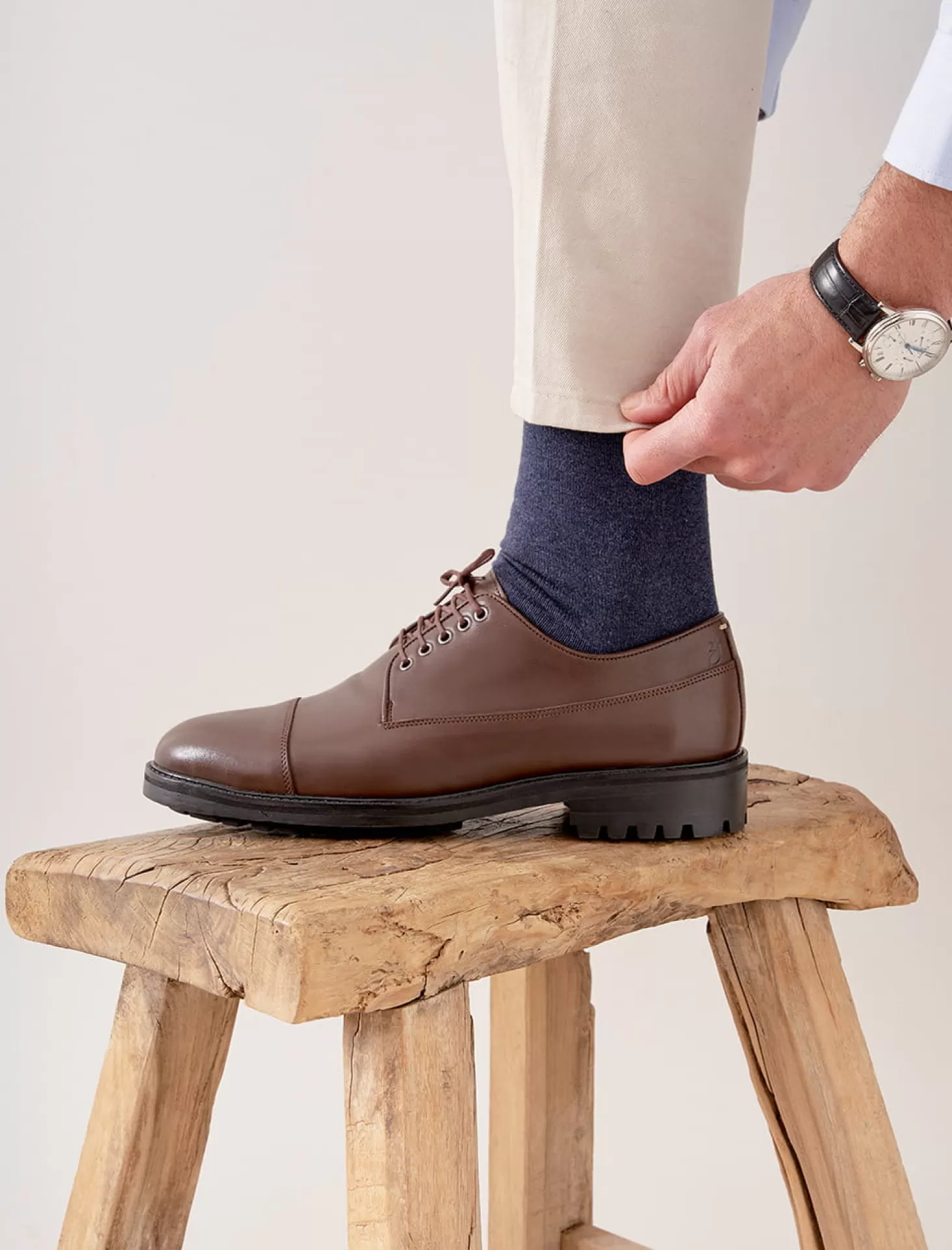 Pied de Biche Derbies & Oxford<Derbies Commando Brun