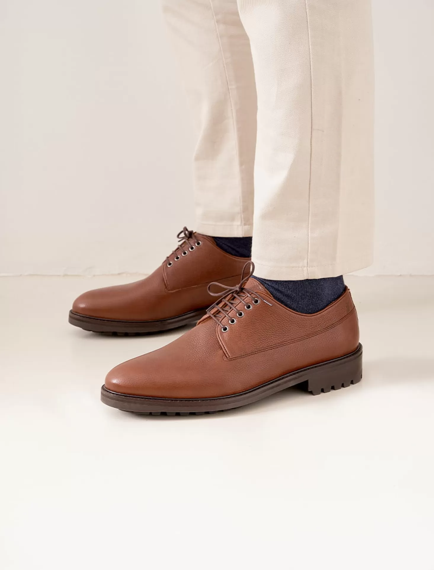 Pied de Biche Derbies & Oxford<Derbies Commando Cognac