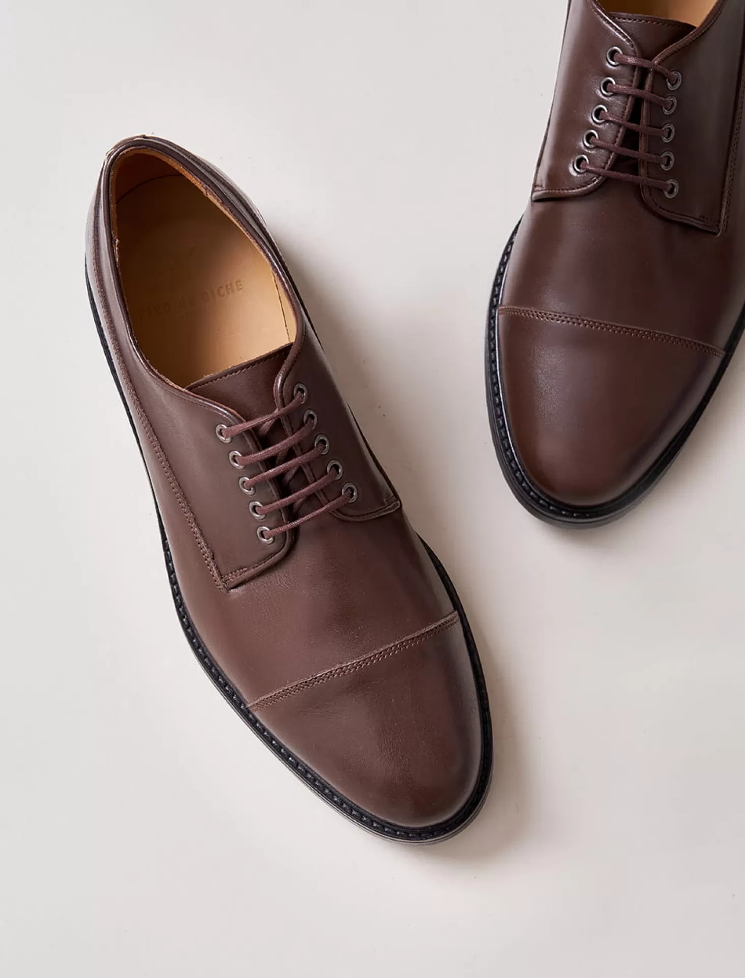 Pied de Biche Derbies & Oxford<Derbies Commando Brun