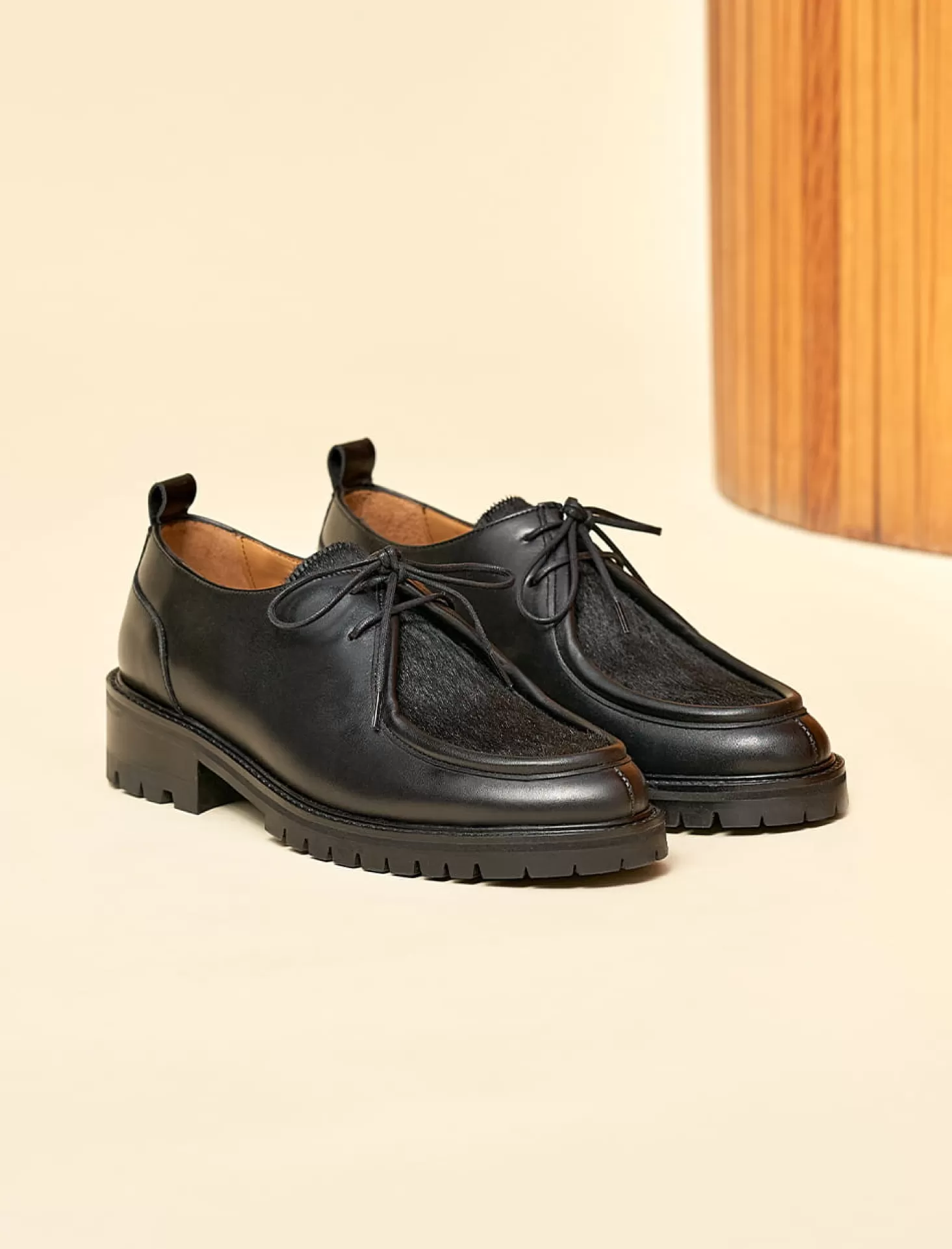 Pied de Biche Mocassins Et Derbies<Derbies Wallabee Noir