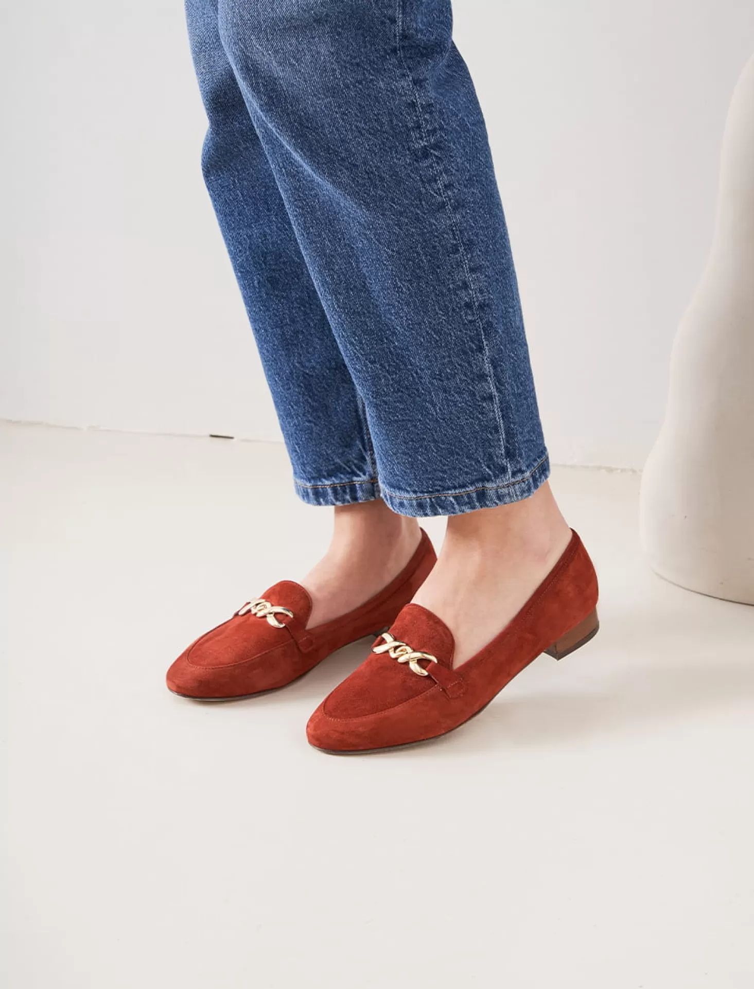 Pied de Biche Mocassins Et Derbies<Esmee Cherry Burnt