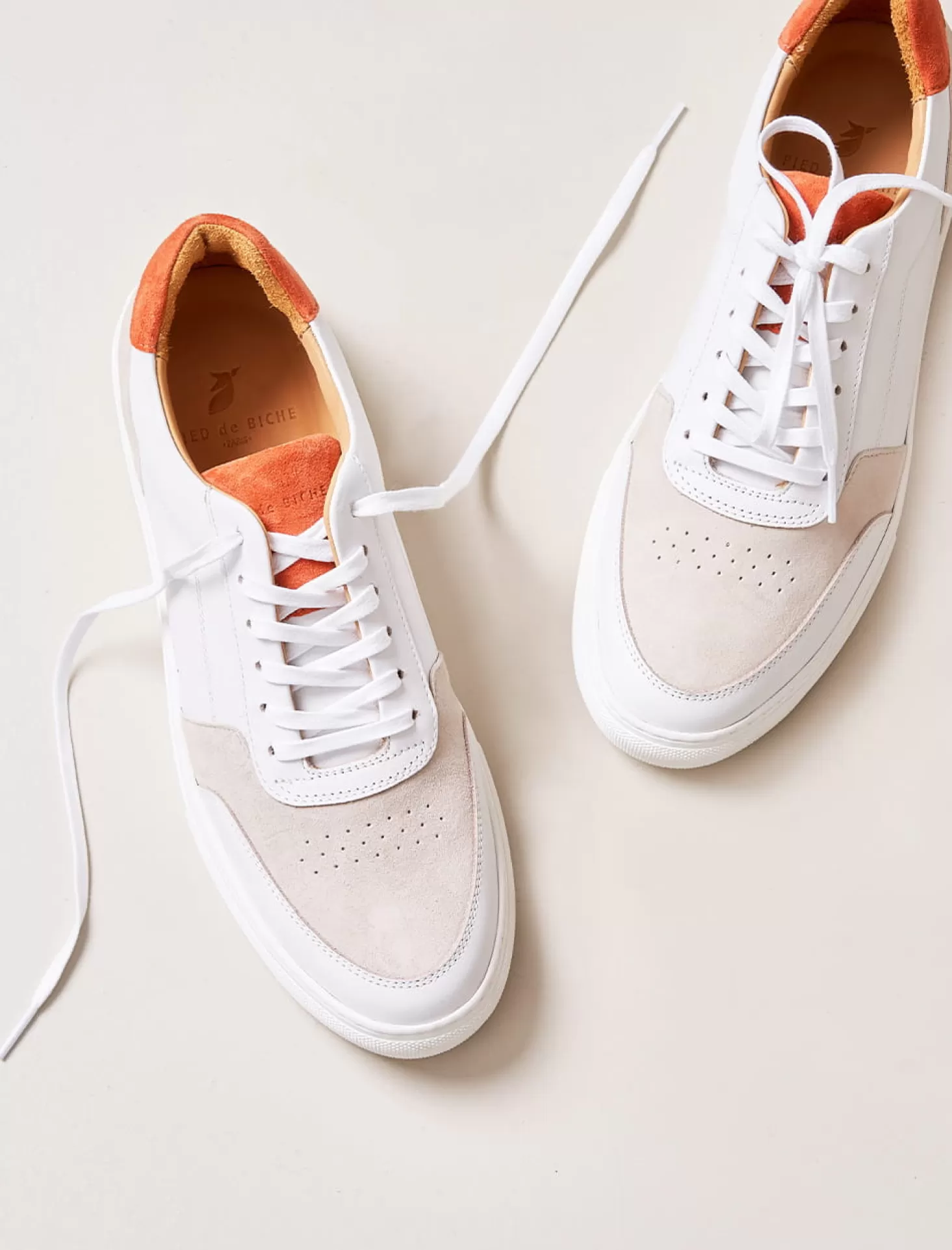 Pied de Biche Sneakers<Frisco V3 Blanc & Rouille