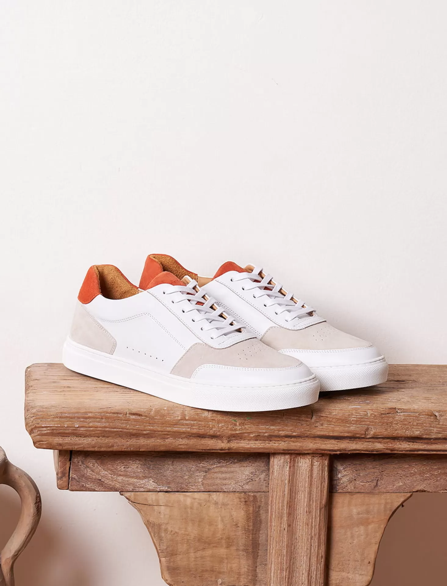 Pied de Biche Sneakers<Frisco V3 Blanc & Rouille