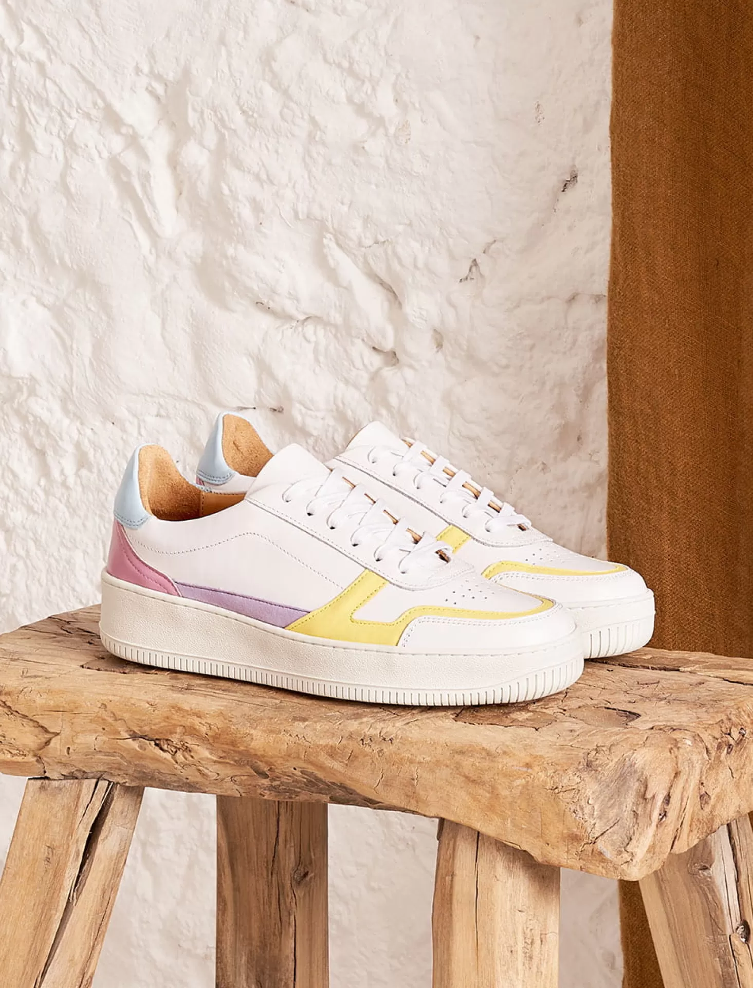 Pied de Biche Sneakers<Vasco Blanc & Pastel