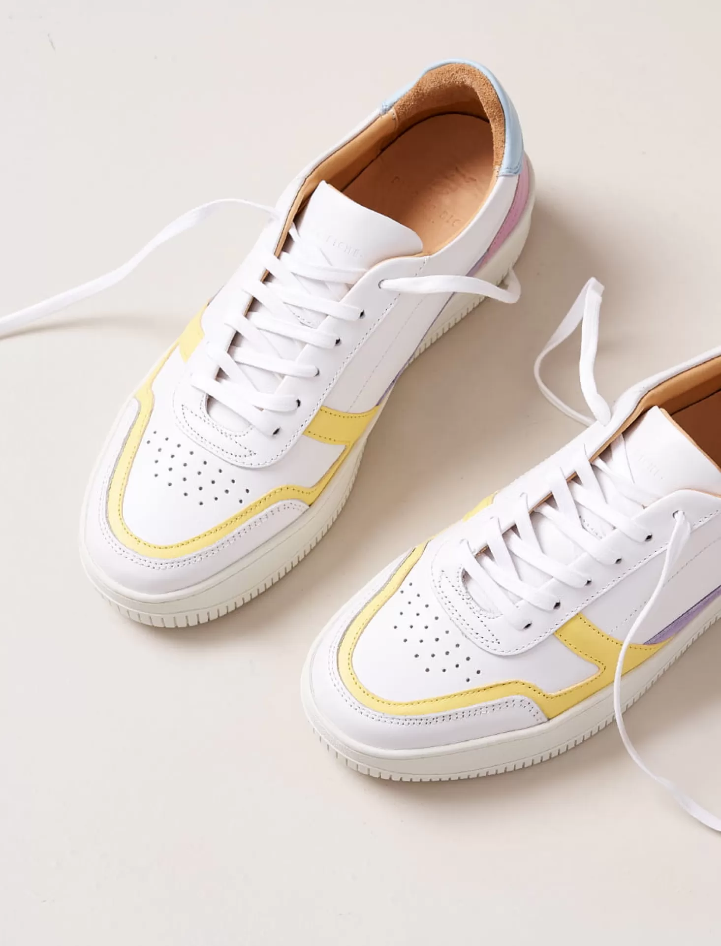 Pied de Biche Sneakers<Vasco Blanc & Pastel